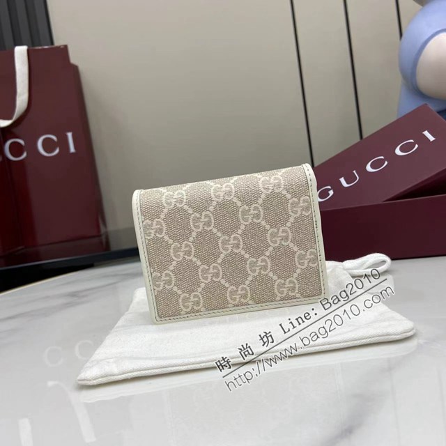Gucci專櫃古馳最新款短夾錢包翻蓋短錢夾 jh2772型號：820692